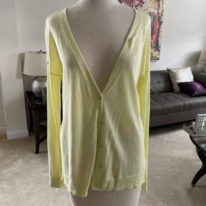 Gap Yellow High Low Cardigan